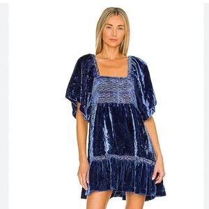 Free People Mini Velvet Dress